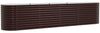 vidaXL Hochbeet Braun 400 x 80 x 81 cm Stahl 42008132 Bild 2