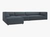 Micadoni Ecksofa Ruby 5-Sitzer Links Kord Scala Blau Bild 3