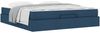 vidaXL Bettgestell mit Matratze 2 pcs Blau Stoff 3399514 Bild 3
