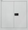 Bisley 'Universal' Flügeltürenschrank, Anthrazit / Lichtgrau, 100 x 40 x 91,4 cm, 1 verzinkter Fachboden Bild 3