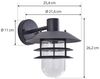 Lindby Außen-Wandleuchte Meliora, Metall, Schwarz IP44, 1x15 W LED Bild 4