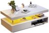 Thanaddo Couchtisch Hochglanz Couchtisch,Unterschrank im Wohnzimmer, Couchtisch Bild 5