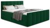 Boxspringbett Star Lux mit Fußteil, 2 Bettkästen und Matratzentopper - Doppelbett mit Topper, Bonell-Matratze, Polsterbett, Bett (Dunkelgrün (Kronos 19), 140 x 200 cm) Bild 4