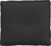 vidaXL Rückenkissen Schwarz 50 x 45 cm Mikrofaserstoff 42014647 Bild 5