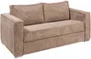 Vente-unique - LORETO Sofa SamtStoff Schokoladenbraun - B 223 cm95 cm x H 90 cm x L 195 cm Bild 2