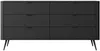Vente-unique - ELONARIA Kommode Holz, Platte Schwarz - B 38 cm x H 81,2 cm x L 163,2 cm Bild 3