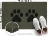 BRUBAKER Fußmatte Pfoten - 45 x 75 cm Hunde und Katzen - Fußmatte für Außen und Innen, Türvorleger für Hundebesitzer & Katzenbesitzer, Höhe: 15 mm, Schmutzfangmatte aus 100% Kokos - Wetterfest & Rutschfest Bild 2