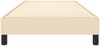 vidaXL Boxspringbett, Stoff, Creme, 100x200 cm Bild 5
