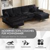 LVHOM Loungesofa 272x136x88 cm, 4-6 Personen, 6-Sitzer Chenille U-Shape Sektionssofa/Modulares Sofaset/Schlafsofa/Ecksofa/Relaxliege Bild 4