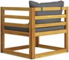 vidaXL Gartenstuhl mit Dunkelgrauen Auflagen Massivholz Akazie 311867 Bild 5