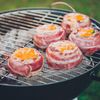Relaxdays Aluschalen Grill 50er Set, 4,5 x 18,5 x 13 cm Bild 5