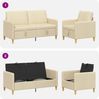vidaXL Sofa Set mit Stauraum 2 pcs Creme Polyester 3429183 Bild 4
