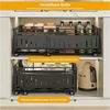 BlingBin Küchenorganizer-Set Teleskopschublade, Ausziehbare Schublade Aufbewahrungsregale Organizer, (1er Set, 2-tlg, 38 × 50 × 17 cm), Metall Küchen Organizer Schrank Regal, Einstellbare Breite 32.5-50cm Bild 3