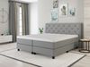 Boxspringbett Stockholm 180x200cm. Härtegrade 2 x H5. Textilbezug beige Bild 3