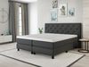 Boxspringbett Stockholm 180x200cm. Härtegrade 2 x H5. Textilbezug beige Bild 4