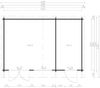 Fjordholz Gartenhaus Modell Rolf 44 D Grau Bild 2