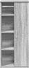 vidaXL Badezimmerschrank mit Rollenhalter Grau Sonoma 39x22x90 cm 858529 Bild 4