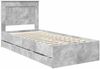 vidaXL Bettrahmen mit Kopfteil Beton Grau 90 x 200 cm Ingenieurs Holz 3410211 Bild 4