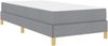 vidaXL Boxspringbett mit Matratze Hellgrau 100 x 200 cm Stoff 3398542 Bild 4
