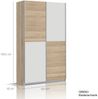 Moebel-Eins Schiebetürenschrank ORENO Mehrzweckschrank / Kleiderschrank, Material Dekorspanplatte Bild 3