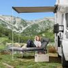 UDPATIO Camping Liegestuhl klappbar mit Auflage, 5-fach verstellbar, Grau Bild 2