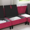 vidaXL Mittels Sofa mit Stauraum Weinrot Samt 42027109 Bild 3