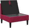 vidaXL Mittels Sofa mit Stauraum Weinrot Samt 42027109 Bild 4