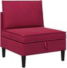 vidaXL Mittels Sofa mit Stauraum Weinrot Samt 42027109 Bild 2