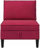 vidaXL Mittels Sofa mit Stauraum Weinrot Samt 42027109 Bild 5