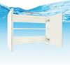 Badmöbel Set Gently 1 V1 Weiß/Eiche MDF Waschtisch 80cm JA mit 1x5W LED-Strahler Bild 4