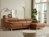 Vente-unique - EXCELSIORA Sofa Leder Braun - B 165 cm x H 74 cm x L 265 cm Bild 2