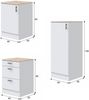 Dmora Komplette Küche Zafrena, Moderne Küchenkomposition, Modular Set für Küche, Funktionelle Küchenlösung, Weiß und Eiche Bild 3
