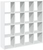 vidaXL Bücherregal Weiß 137,5x29x137,5 cm Holzwerkstoff 3310289 Bild 5