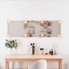 vidaXL Wandspiegel mit LED-Leuchten 30x100 cm Glas Rechteckig 3189151 Bild 3