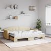 vidaXL Tagesbett Ausziehbar Creme 80x200 cm Stoff 3197529 Bild 1