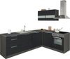 KOCHSTATION Winkelküche KS-Luhe, Stellbreite 240x180 cm, wahlweise mit oder ohne E-Geräten, MDF-Fronten Bild 2