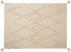 beliani 'MORBI' Kuscheldecke, Baumwolle beige, 130 x 180 cm Bild 4