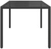 vidaXL Gartentisch Schwarz 190 x 90 x 75 cm Poly-Rattan 362547 Bild 4