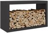 vidaXL Brennholzregal Schwarz 100x40x60 cm Stahl 850982 Bild 3