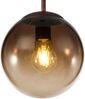 LED Hängelampe mit Glaskugel Design aus Amberglas, Ø 20cm Bild 4