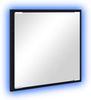 vidaXL LED-Badezimmerspiegel Schwarz Eichen-Optik 40 x 37 x 8.5 cm 875413 Bild 2