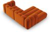 Micadoni Modulares Ecksofa Lupine 3-Sitzer Links Samtstoff Salvador Terrakotta Bild 4