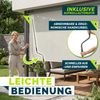 tillvex® Senkrechtmarkise 140x250 cm Beige für Außen- und Innenbereich | Außenrollo wasserfest mit Handkurbel für Balkon, Terrasse & Garten | Balkonrollo Sonnenschutz aus Aluminium | Rollo Sichtschutz Bild 5