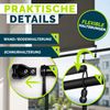 tillvex® Senkrechtmarkise 140x250 cm Beige für Außen- und Innenbereich | Außenrollo wasserfest mit Handkurbel für Balkon, Terrasse & Garten | Balkonrollo Sonnenschutz aus Aluminium | Rollo Sichtschutz Bild 3