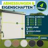 tillvex® Senkrechtmarkise 140x250 cm Beige für Außen- und Innenbereich | Außenrollo wasserfest mit Handkurbel für Balkon, Terrasse & Garten | Balkonrollo Sonnenschutz aus Aluminium | Rollo Sichtschutz Bild 4