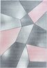 Teppium Teppich Geometrisch Design, Rechteckig, Höhe: 10 mm, Modern Kurzflor Teppiche Geometrisch Design Rosa Teppich Wohnzimmer Bild 5