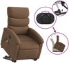 vidaXL Massagesessel mit Aufstehhilfe Braun Stoff 3203994 Bild 5