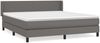 vidaXL Boxspringbett mit Matratze Grau 180x200 cm Kunstleder 3130677 Bild 2