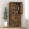 Sideboard Räuchereiche 69,5 x 34 x 90 cm Holzwerkstoff [817339] Bild 3