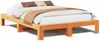 vidaXL Massivholzbett ohne Matratze Wachsbraun 150x200 cm Kiefernholz 3308737 Bild 2